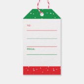 Mele Kalikimaka Fotokerstmis Cadeaulabel (Achterkant)