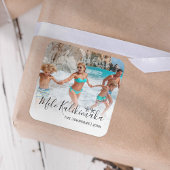 Mele Kalikimaka Fotokerstmis Vierkante Sticker