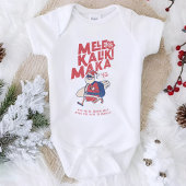 Mele Kalikimaka - Funny Santa Hawaiian Kerstmis Romper