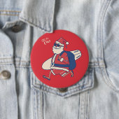 Mele Kalikimaka - Funny Santa Hawaiian Kerstmis Ronde Button 4,0 Cm (In situ)