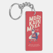 Mele Kalikimaka - Funny Santa Hawaiian Kerstmis Sleutelhanger (Voorkant Links)