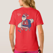 Mele Kalikimaka - Funny Santa Hawaiian Kerstmis T T-shirt (Achterkant)