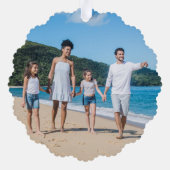 Mele Kalikimaka Gepersonaliseerde Kerstfoto Ornament Kaart (Achterkant)
