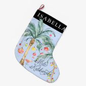 Mele Kalikimaka Gepersonaliseerde Kerstkous Grote Kerstsok (Voorkant (Hangend))