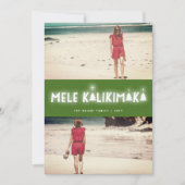 Mele Kalikimaka Glow 2 Photo Collage Kerstmis Feestdagenkaart (Voorkant)