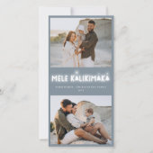 Mele Kalikimaka Glow 2 Photo Collage Kerstmis Feestdagenkaart (Voorkant)