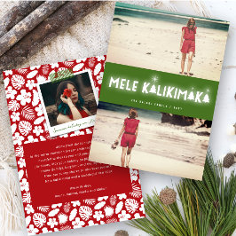 Mele Kalikimaka Glow 2 Photo Collage Kerstmis Feestdagenkaart