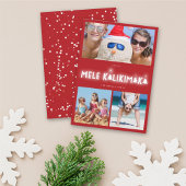 Mele Kalikimaka Glow 3 Foto-collage Kerstmis Feestdagenkaart