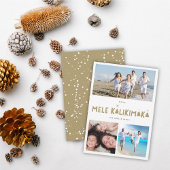 Mele Kalikimaka Glow 3 Foto-collage Kerstmis Feestdagenkaart