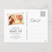 Mele Kalikimaka Glow Stars Modern kerstfoto Feestdagenkaart (Achterkant)