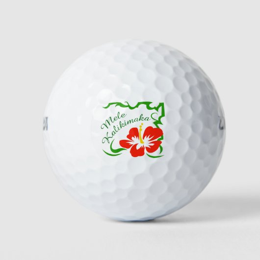 Mele Kalikimaka Golfballen (Voorkant)