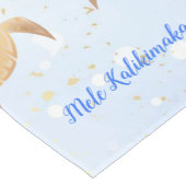 Mele Kalikimaka | Goud Zee Turtles Ink Blue Korte Tafelloper (Hoek)