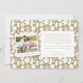 Mele Kalikimaka Gouden Borstel Script Kerstmis Fot Feestdagenkaart (Achterkant)