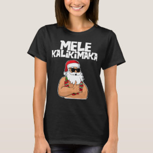 Mele Kalikimaka grappige kerst Hawaii Santa T-shirt
