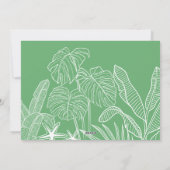 Mele Kalikimaka Groene Foto Kerstmis Feestdagenkaart (Achterkant)