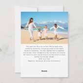 Mele Kalikimaka Hand Lettered Foto Feestdagenkaart (Achterkant)