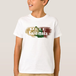 Mele Kalikimaka Hawaï schittert ploetert T-shirt