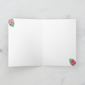 Mele Kalikimaka Hawaiaanse Hibiscus Feestdagen Kaart (Binnen)