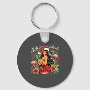Mele Kalikimaka Hawaïaanse Kerst Hula Meisje Hawaï Sleutelhanger