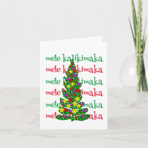 Mele Kalikimaka Hawaiaanse Kerstkaart Bedankkaart