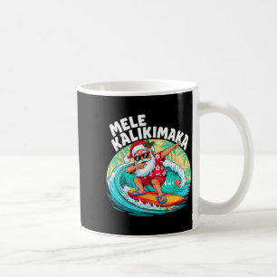 Mele Kalikimaka Hawaiaanse Kerstman Santa Surft B Koffiemok