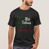 Mele Kalikimaka Hawaïaanse tropische palm T-shirt (Voorkant)