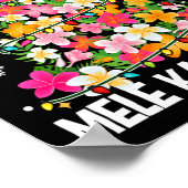 Mele Kalikimaka Hawaii Hawaiian Christmas Girl Poster (Hoek)