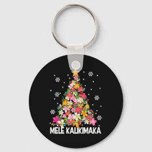 Mele Kalikimaka Hawaii Hawaiian Christmas Girl Sleutelhanger