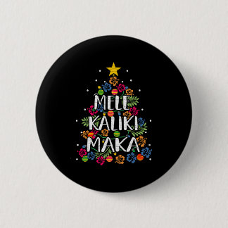 Mele Kalikimaka Hawaii Kerstmis Ronde Button 5,7 Cm