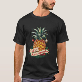 Mele Kalikimaka Hawaii Santa Hawaiian Merry Christ T-shirt