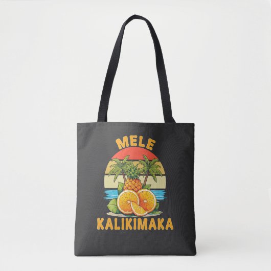 Mele Kalikimaka Hawaii Vrolijk Kerstfeest Tote Bag (Voorkant)