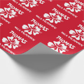 Mele Kalikimaka Hawaiiaanse bloem Tropische kerst Cadeaupapier (Hoek)