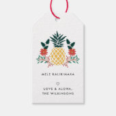 Mele Kalikimaka | Hawaiiaanse kerstcadeautassen Cadeaulabel (Voorkant)