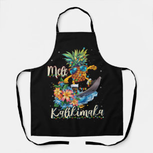 Mele Kalikimaka Hawaiian Ananas Surfen Rijden Schort