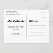 Mele Kalikimaka Hawaiian Beach Feestdagenkaart (Achterkant)