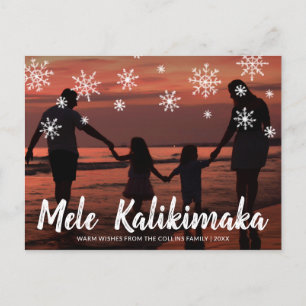Mele Kalikimaka Hawaiian Beach Feestdagenkaart