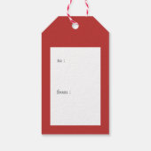 Mele Kalikimaka Hawaiian Christmas Red Gift Label Cadeaulabel (Achterkant)