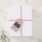 Mele Kalikimaka Hawaiian Christmas Red Gift Label Cadeaulabel (Met Touw)