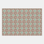 Mele Kalikimaka Hawaiian Floral Gift Wrap Inpakpapier Vel (Voorkant)