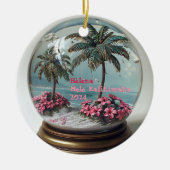 Mele Kalikimaka Hawaiian gepersonaliseerd Ornament (Voorkant)