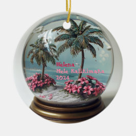 Mele Kalikimaka Hawaiian gepersonaliseerd Ornament