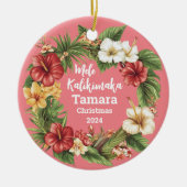 Mele Kalikimaka Hawaiian gepersonaliseerd Ornament (Voorkant)
