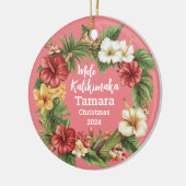 Mele Kalikimaka Hawaiian gepersonaliseerd Ornament (Links)