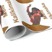Mele Kalikimaka Hawaiian Gift Wrap Cadeaupapier (Rol Hoek)