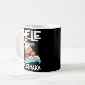 Mele Kalikimaka Hawaiian Hawaii Surfen Santa Koffiemok (Voorkant links)