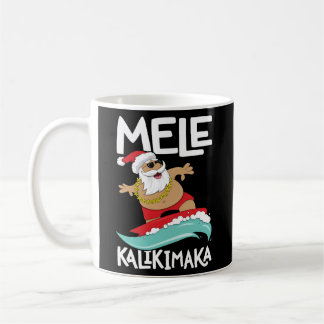 Mele Kalikimaka Hawaiian Hawaii Surfen Santa Koffiemok