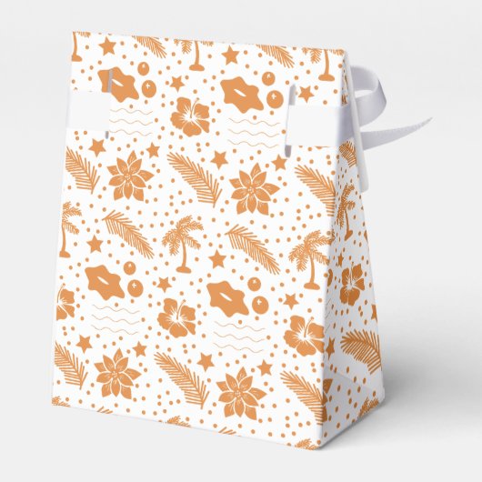 Mele Kalikimaka Hawaiian Holiday Floral Favor Box Bedankdoosjes (Achterkant)