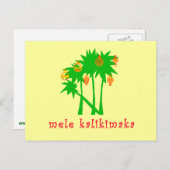 Mele Kalikimaka Hawaiian Kerstapparel Feestdagenkaart (Voorkant / Achterkant)