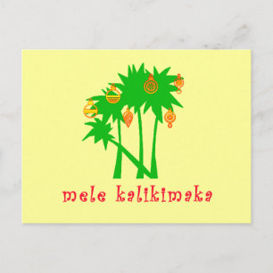 Mele Kalikimaka Hawaiian Kerstapparel Feestdagenkaart