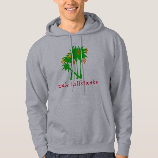 Mele Kalikimaka Hawaiian Kerstapparel Hoodie (Voorkant)